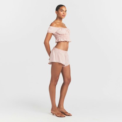 POPLIN APPAREL SHORT - DUSTY PINK - image 3