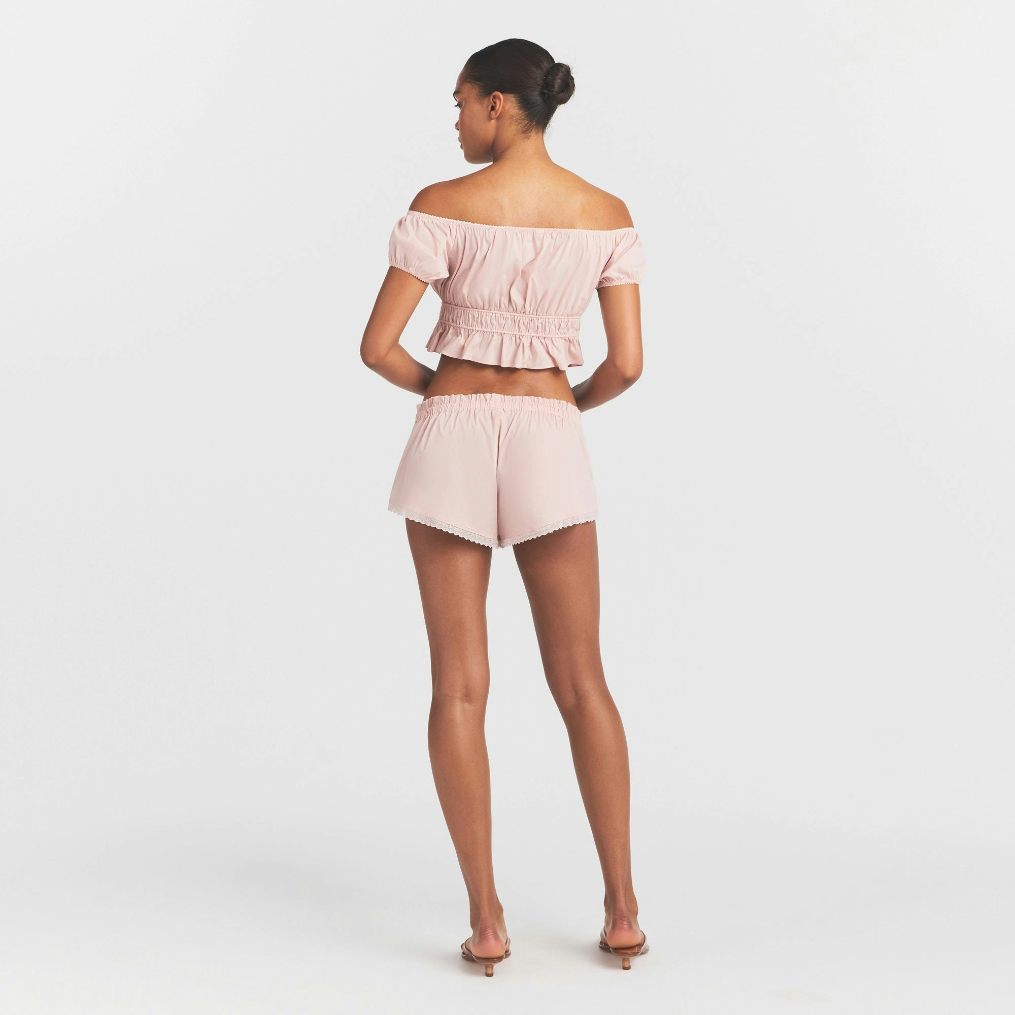 POPLIN APPAREL SHORT - DUSTY PINK - image 4