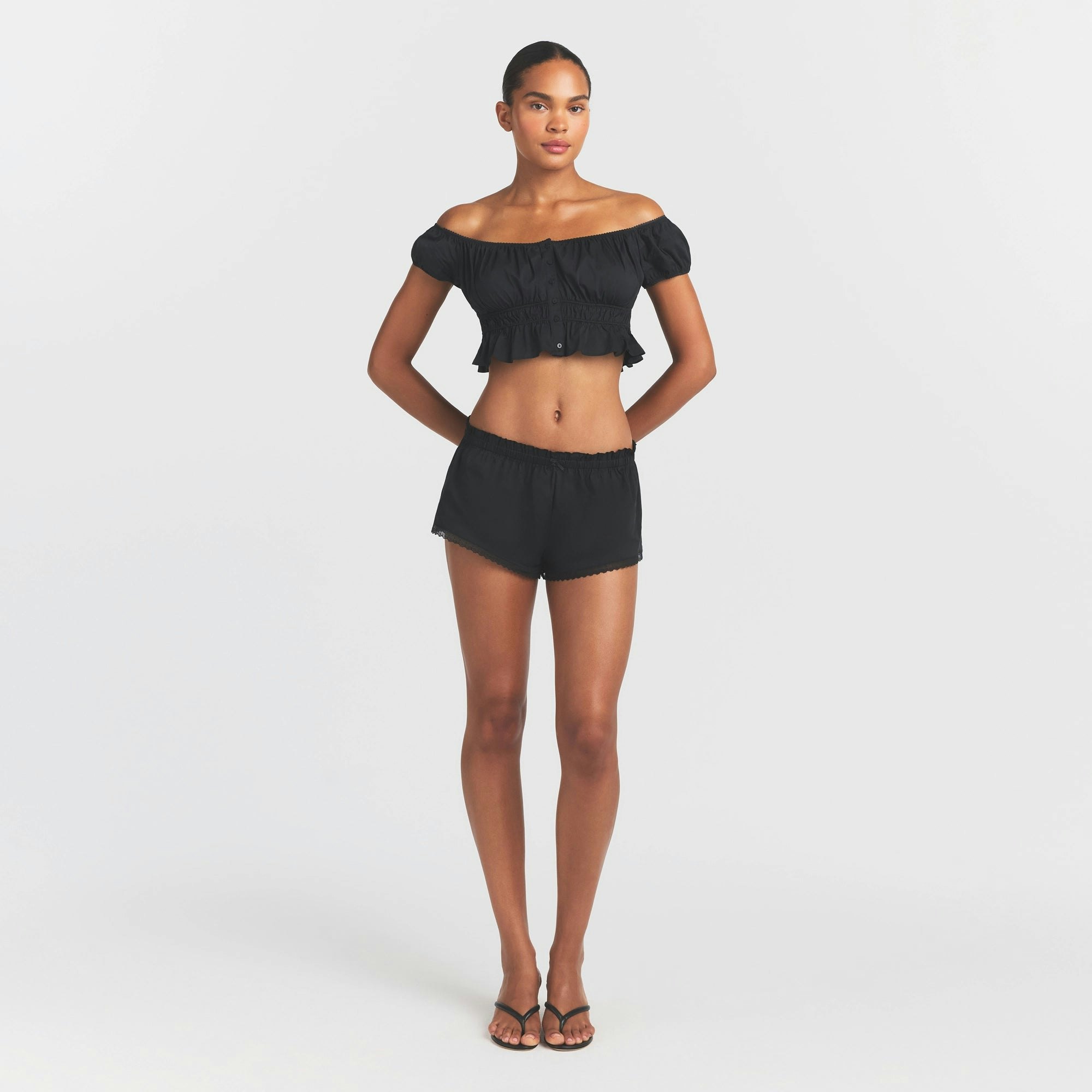 POPLIN APPAREL SHORT - ONYX - image 12