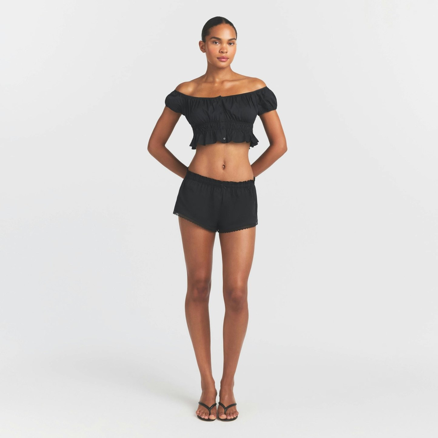 POPLIN APPAREL SHORT - ONYX - image 12