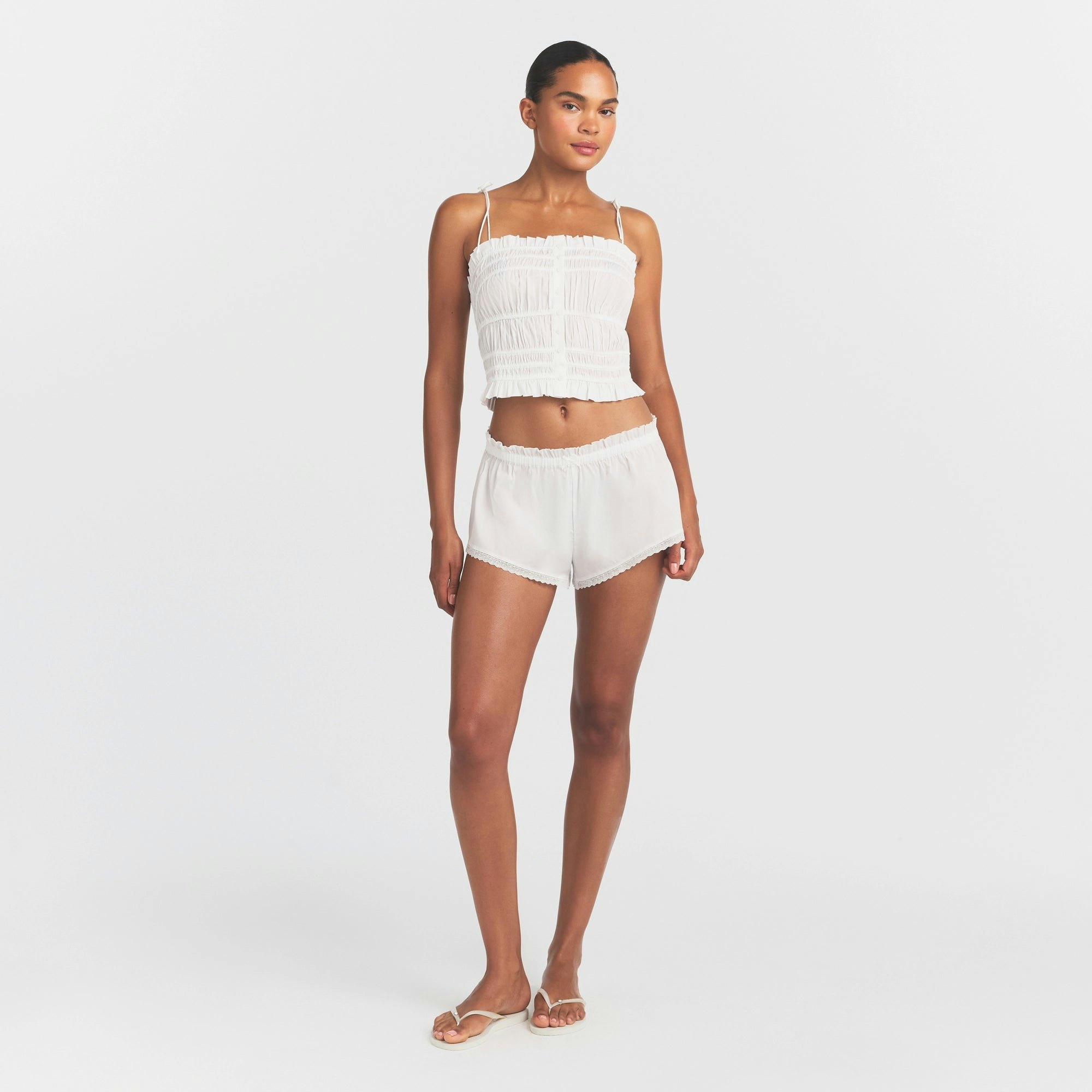 POPLIN APPAREL SHORT - SNOW - image 7