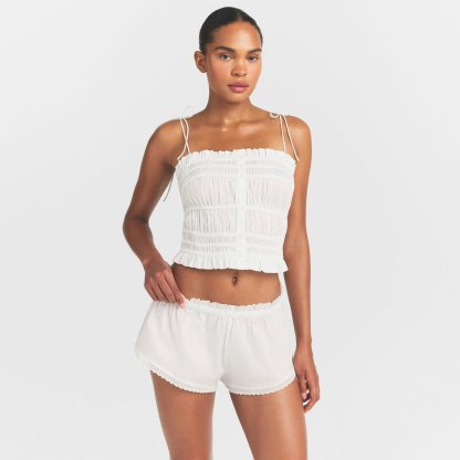 POPLIN APPAREL SHORT - SNOW - image 9