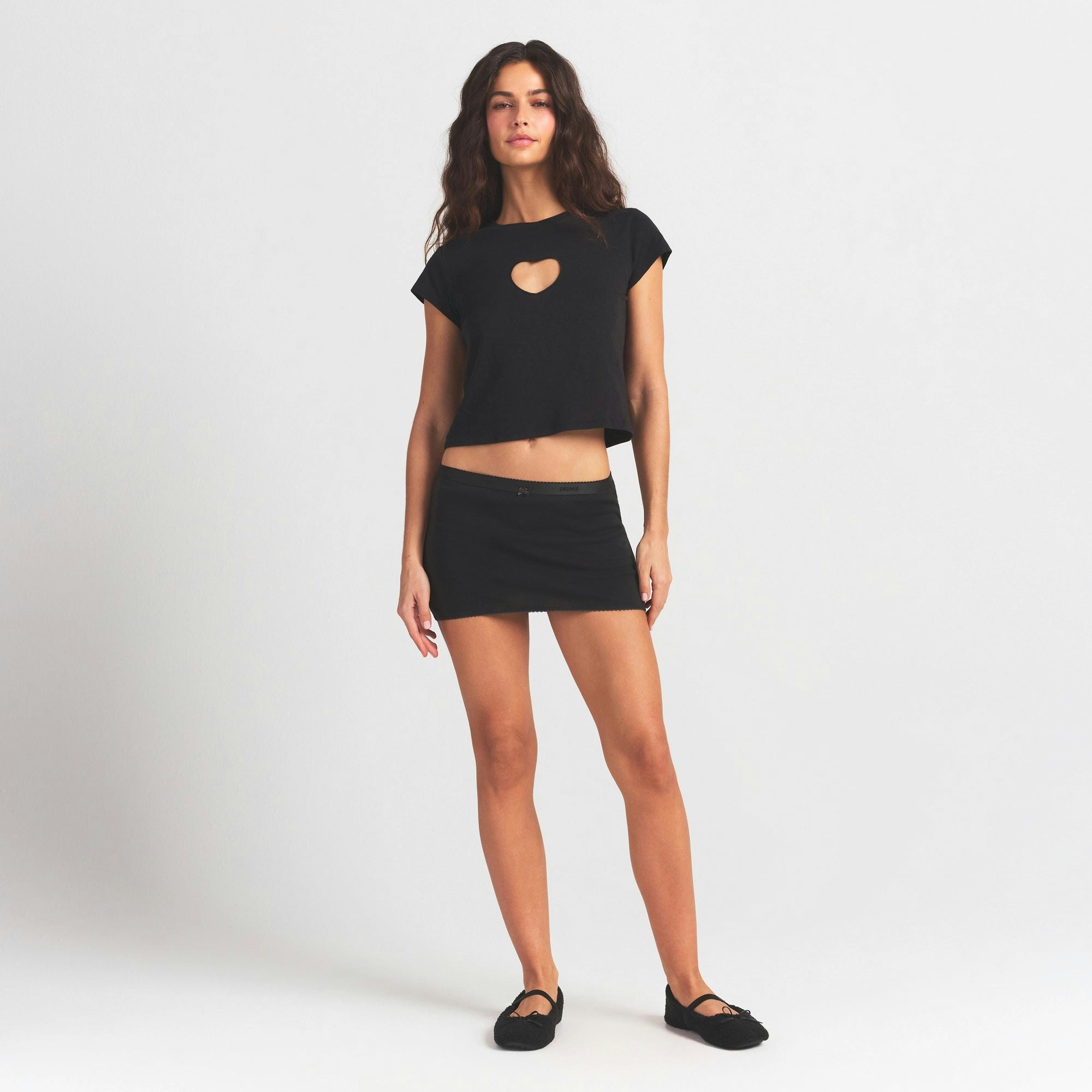 LOGO POINTELLE MICRO SKORT - SOOT - image 5