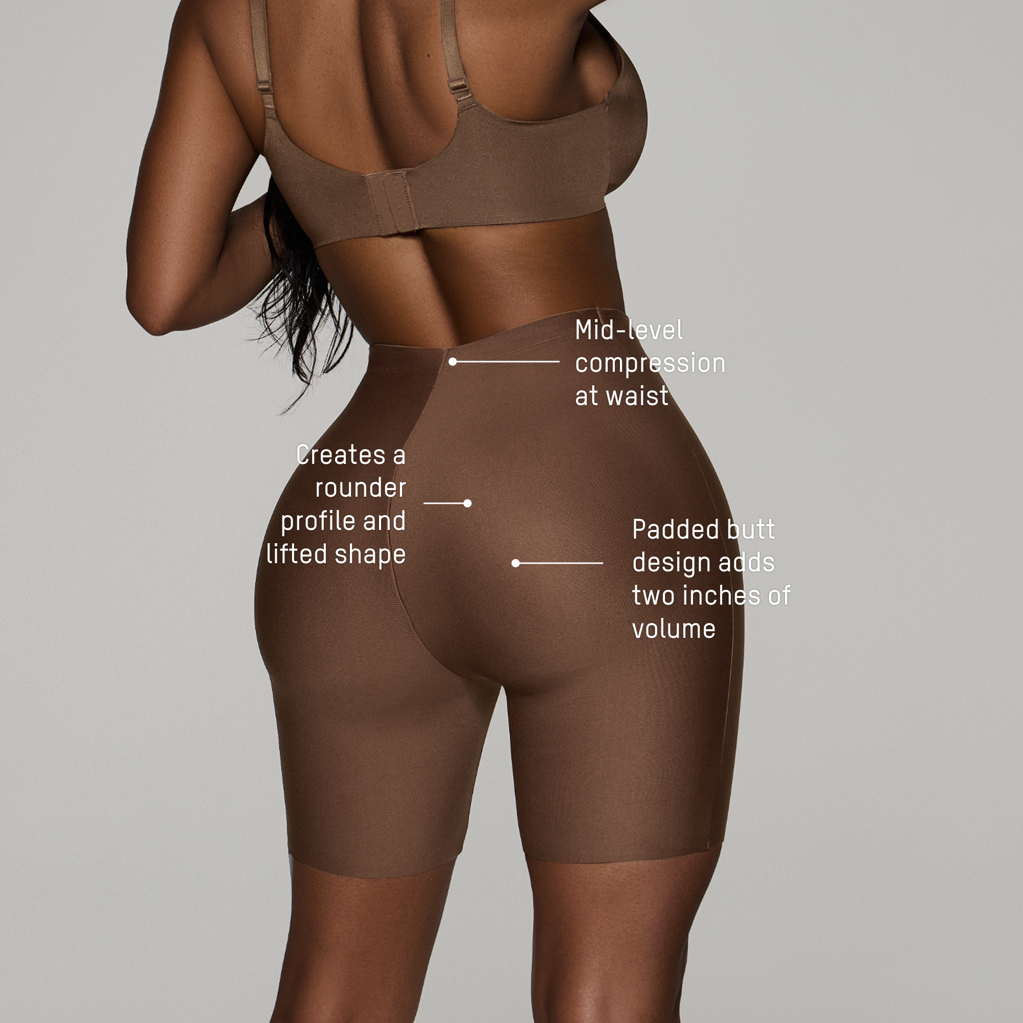 SKIMS BODY BUTT ENHANCING PADDED SHORT - ONYX