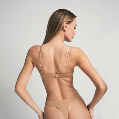 WIRELESS FORM PUSH-UP PLUNGE BRA - OCHRE - image 12