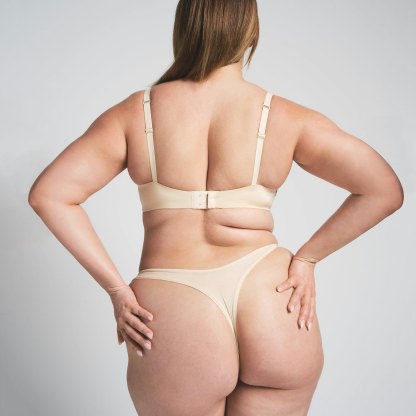 WIRELESS FORM PUSH-UP PLUNGE BRA - SAND - image 7