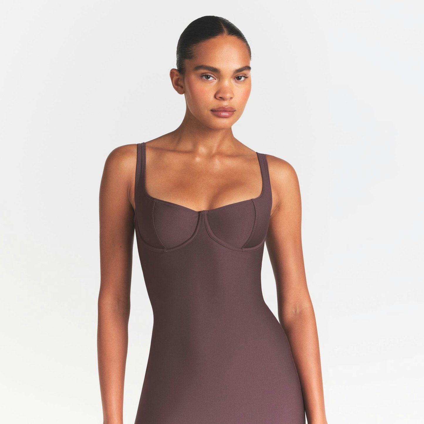 SKIMS BODY MIDI DRESS - RAISIN - image 8