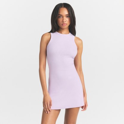 COTTON RIB TANK DRESS - SUGAR PLUM - image 13