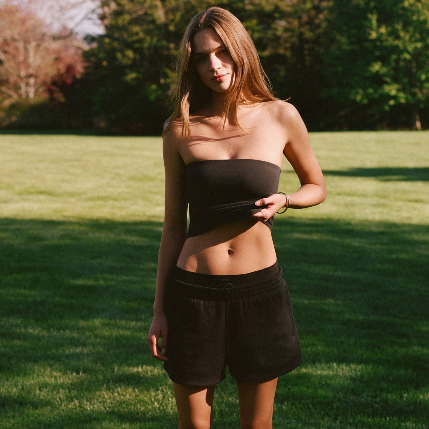 COTTON JERSEY TUBE TOP - SOOT - image 31