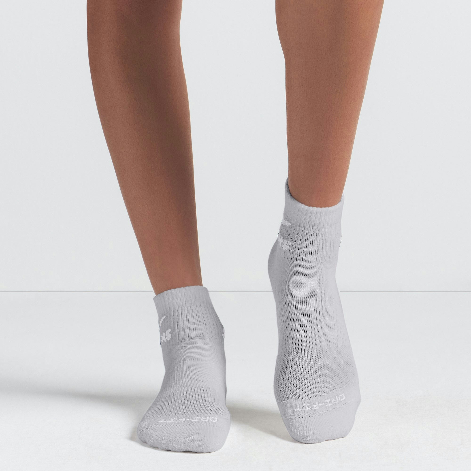 NikeSKIMS ACCESSORIES DRI-FIT™ QUARTER CREW SOCK 3-PACK - HEATHER GREY MULTI