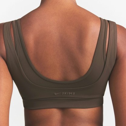 NikeSKIMS MATTE DOUBLE STRAP SCOOP BRA - DARK SEPIA - image 9