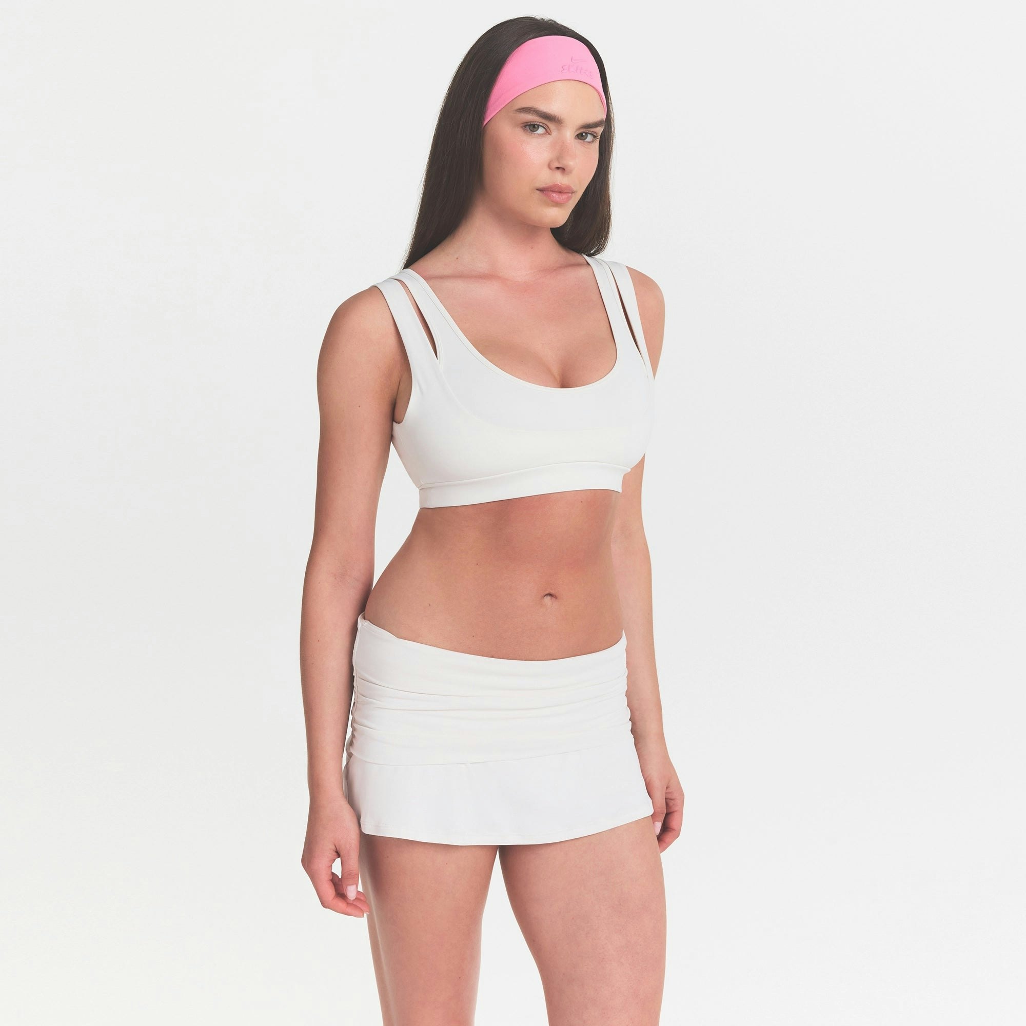 NikeSKIMS MATTE DOUBLE STRAP SCOOP BRA - IVORY - image 2