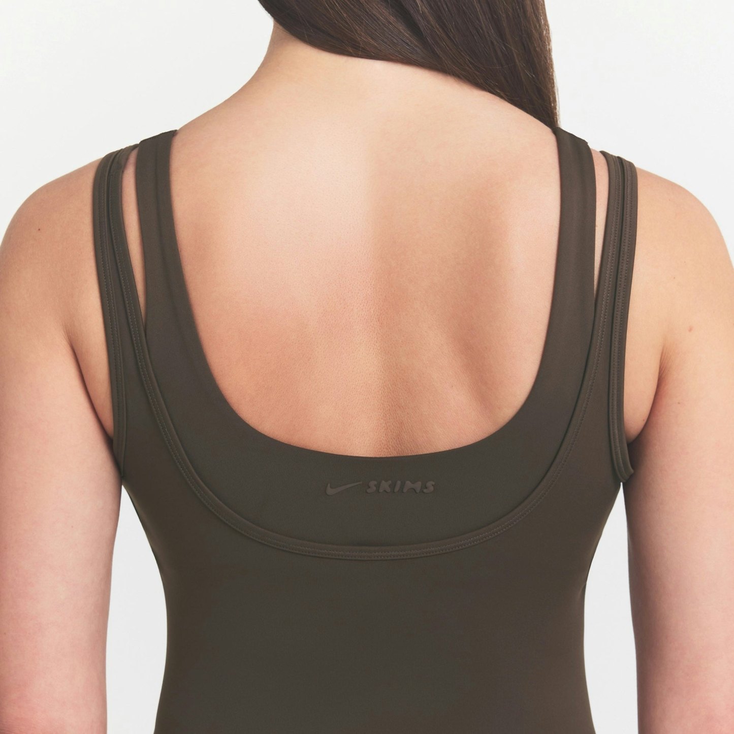 NikeSKIMS MATTE DOUBLE STRAP SCOOP TANK - DARK SEPIA - image 5