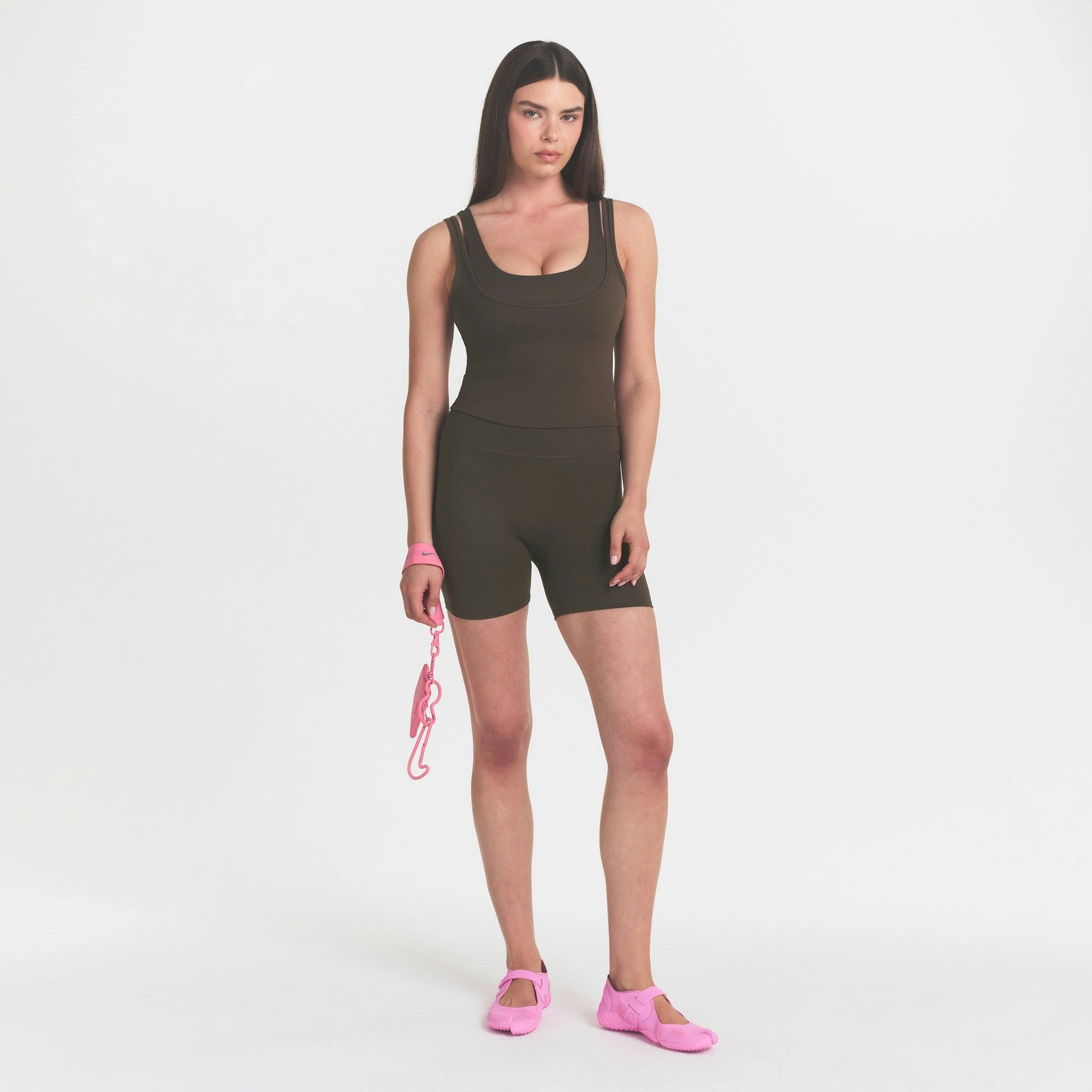 NikeSKIMS MATTE DOUBLE STRAP SCOOP TANK - DARK SEPIA - image 3