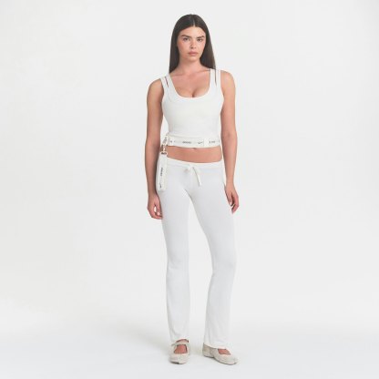 NikeSKIMS MATTE DOUBLE STRAP SCOOP TANK - IVORY