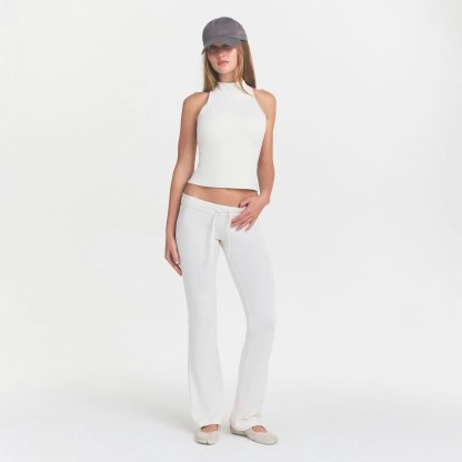NikeSKIMS MATTE MOCK NECK RACER TANK - IVORY