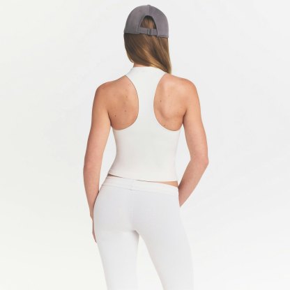 NikeSKIMS MATTE MOCK NECK RACER TANK - IVORY - image 4