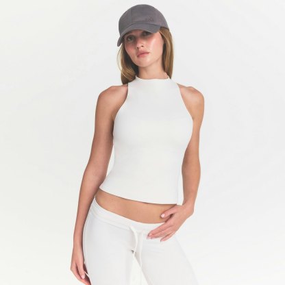 NikeSKIMS MATTE MOCK NECK RACER TANK - IVORY - image 2