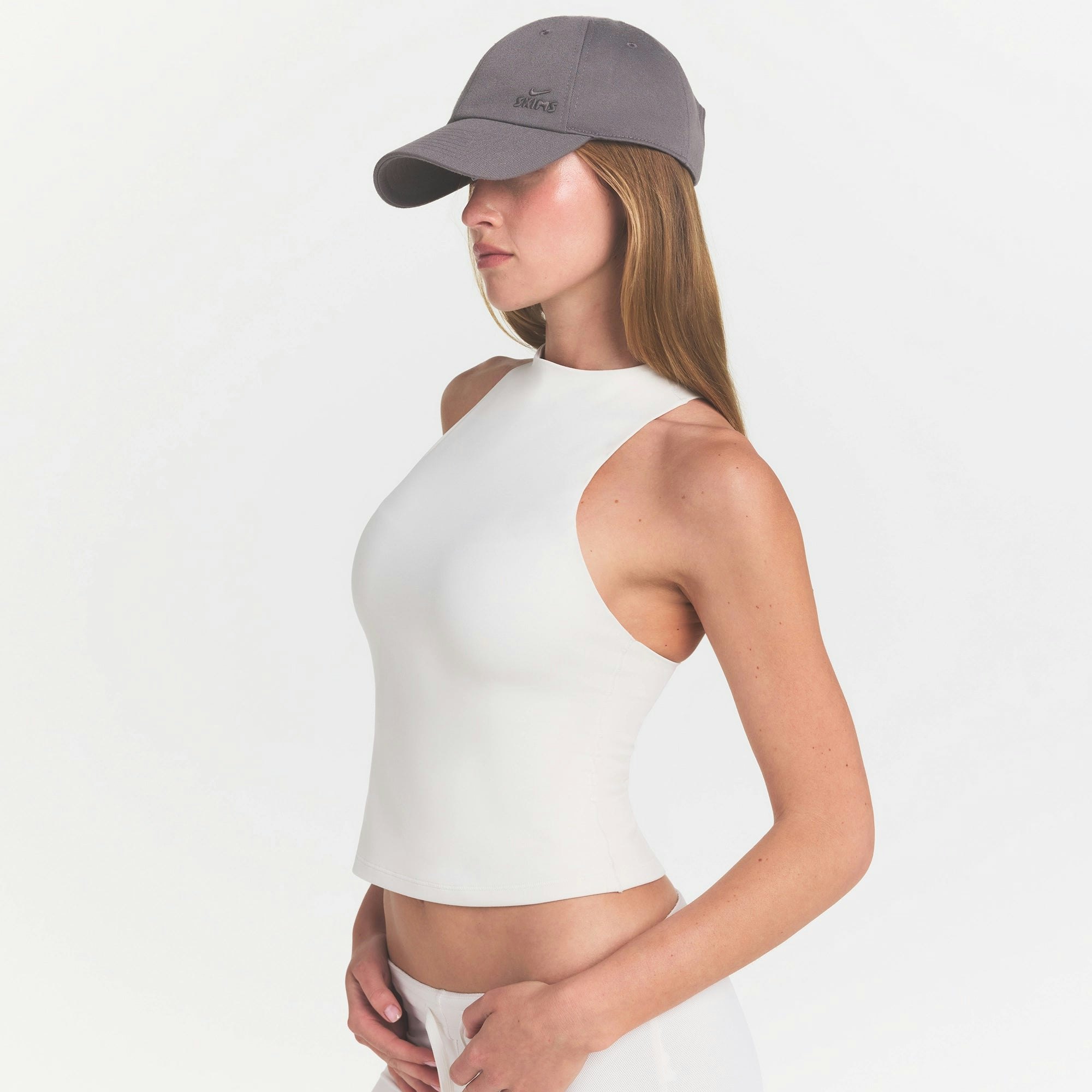 NikeSKIMS MATTE MOCK NECK RACER TANK - IVORY - image 3