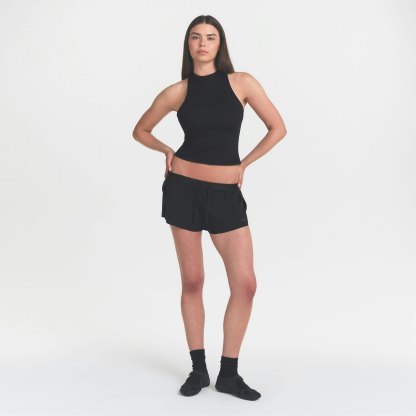 NikeSKIMS MATTE MOCK NECK RACER TANK - OBSIDIAN - image 39