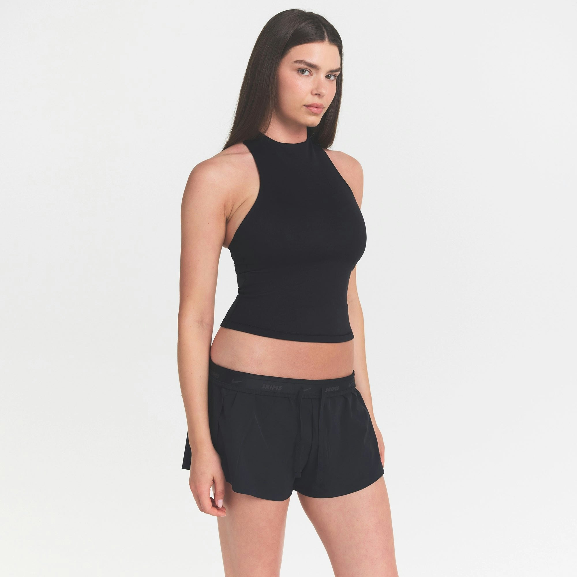 NikeSKIMS MATTE MOCK NECK RACER TANK - OBSIDIAN - image 40