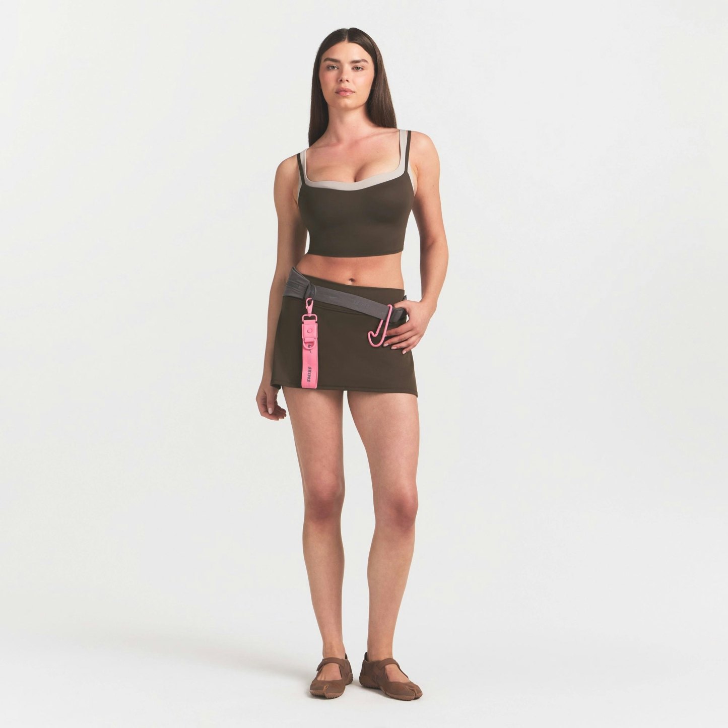 NikeSKIMS MATTE SKORT - DARK SEPIA - image 12
