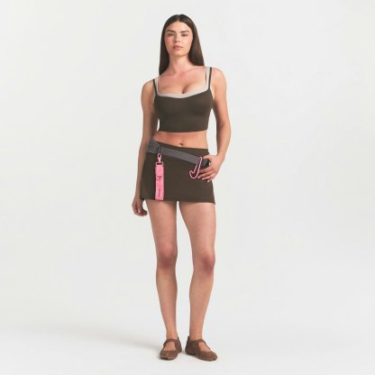 NikeSKIMS MATTE SKORT - DARK SEPIA - image 12