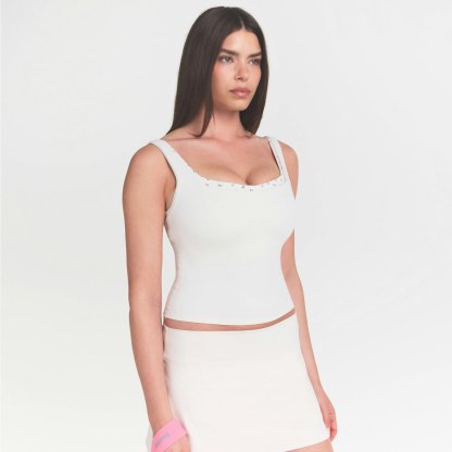 NikeSKIMS MATTE SQUARE NECK TANK - IVORY - image 2