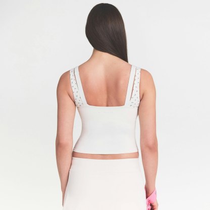 NikeSKIMS MATTE SQUARE NECK TANK - IVORY - image 4