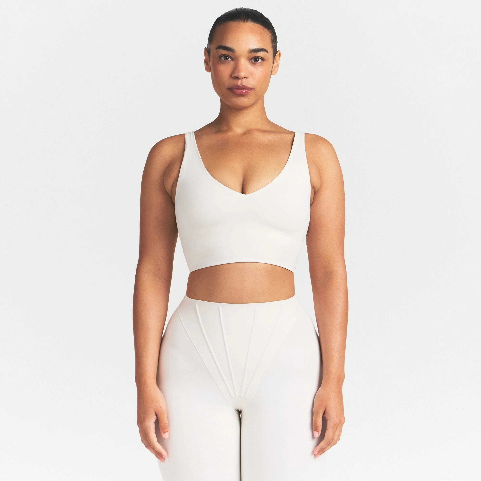 NikeSKIMS MATTE V-NECK BRA TOP - IVORY - image 7