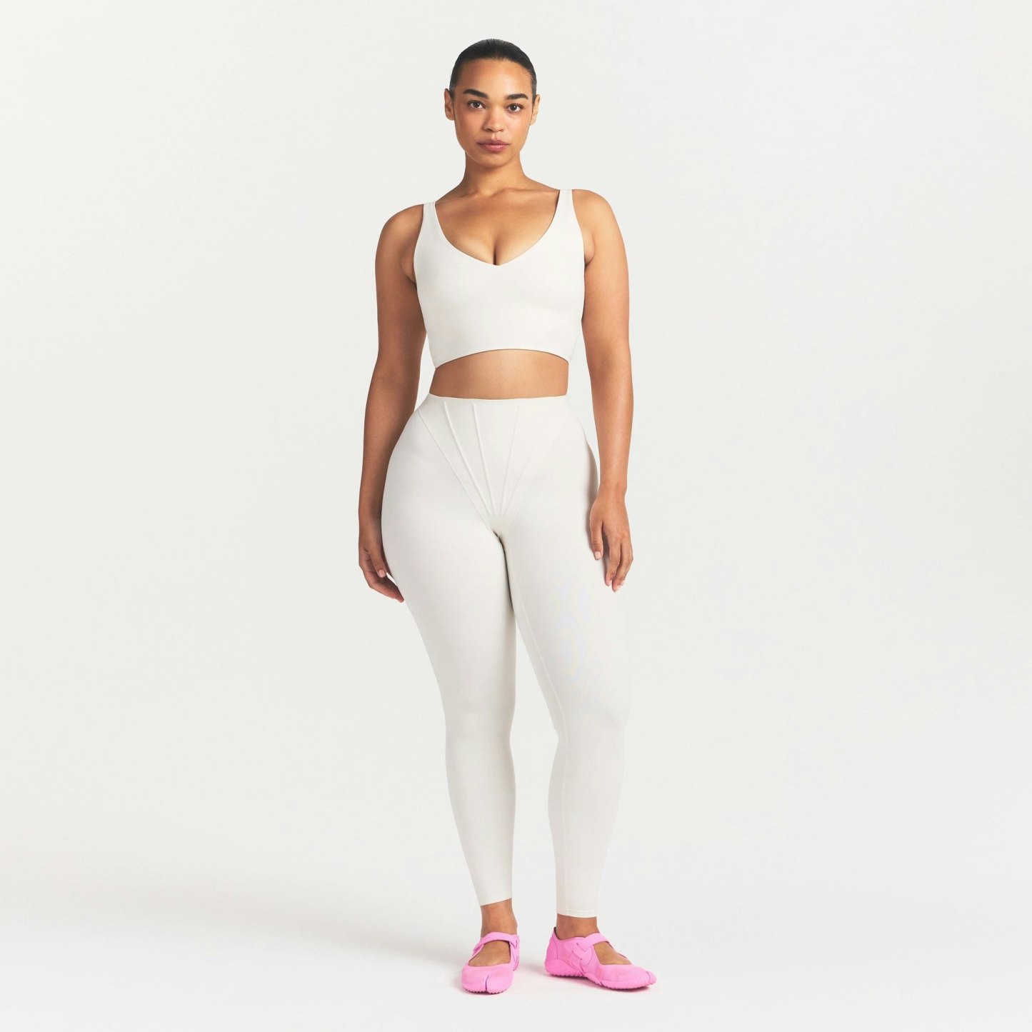 NikeSKIMS MATTE V-NECK BRA TOP - IVORY - image 6