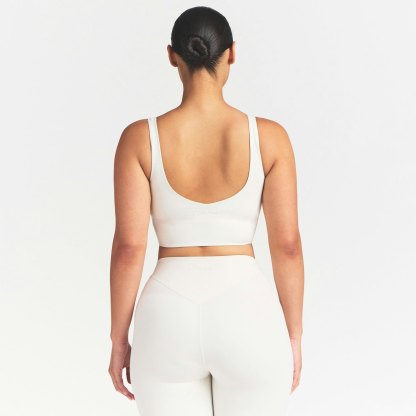 NikeSKIMS MATTE V-NECK BRA TOP - IVORY - image 9