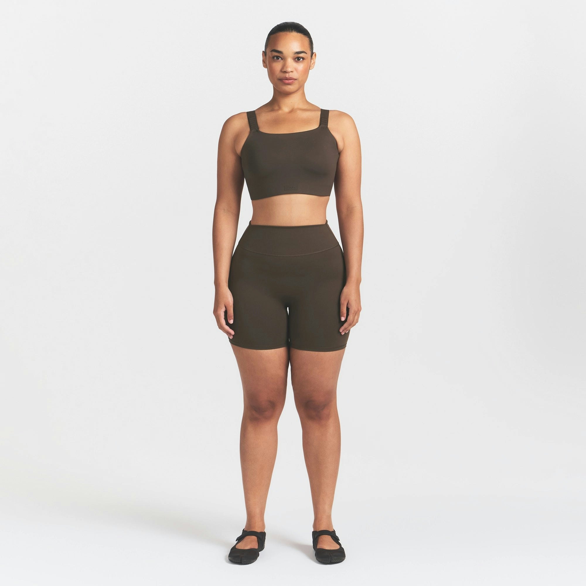 NikeSKIMS MATTE WIDE STRAP BRA - DARK SEPIA - image 13