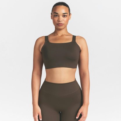 NikeSKIMS MATTE WIDE STRAP BRA - DARK SEPIA - image 14