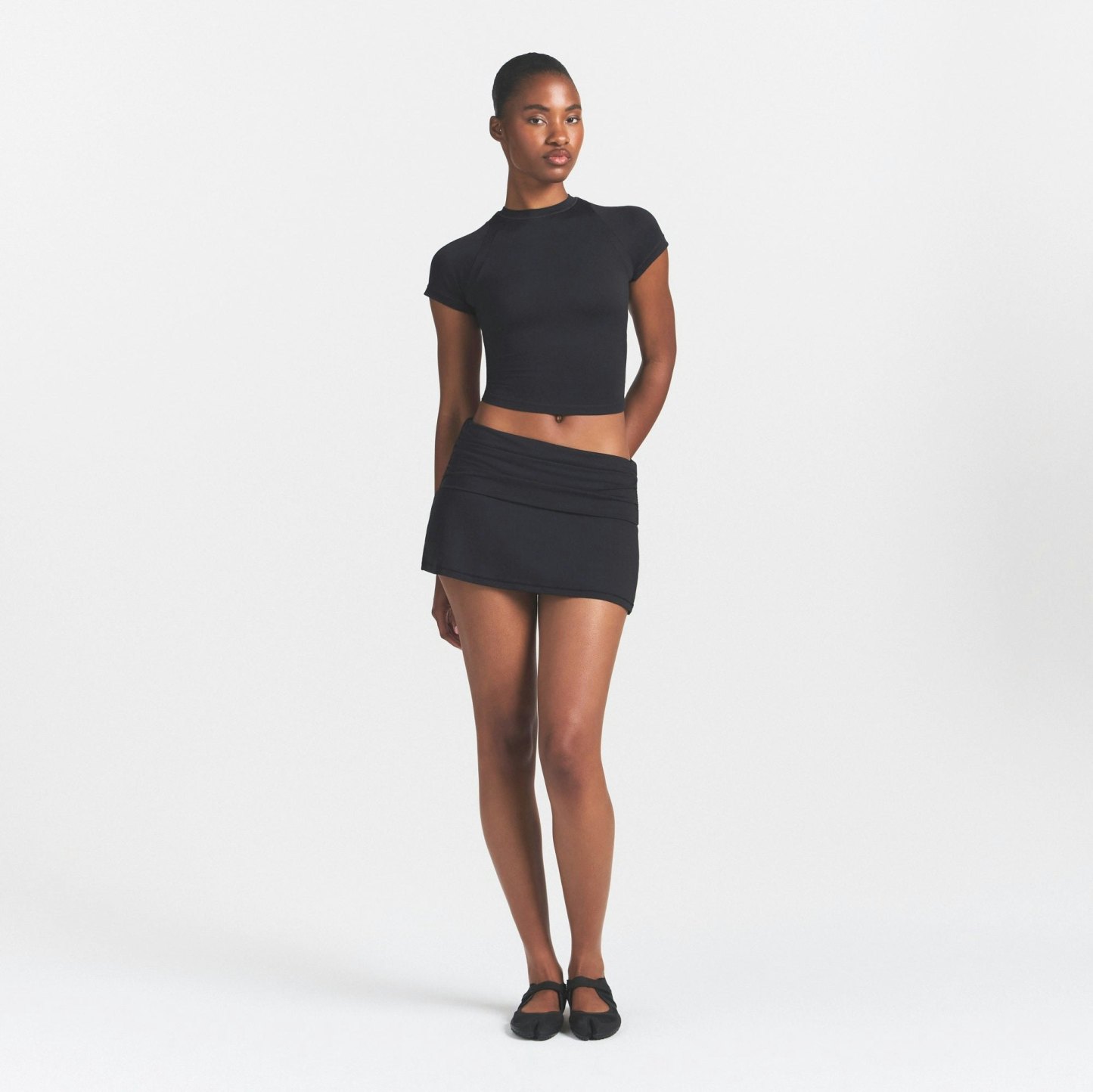 NikeSKIMS AIRY DRI-FIT™ FOLDOVER SKORT - OBSIDIAN - image 7