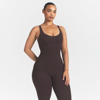 NikeSKIMS STUDIO STRETCH 29" ONE PIECE - DARK ROAST - image 2