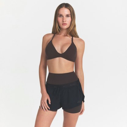 NikeSKIMS STUDIO STRETCH T-BACK TRIANGLE BRA - DARK ROAST - image 16