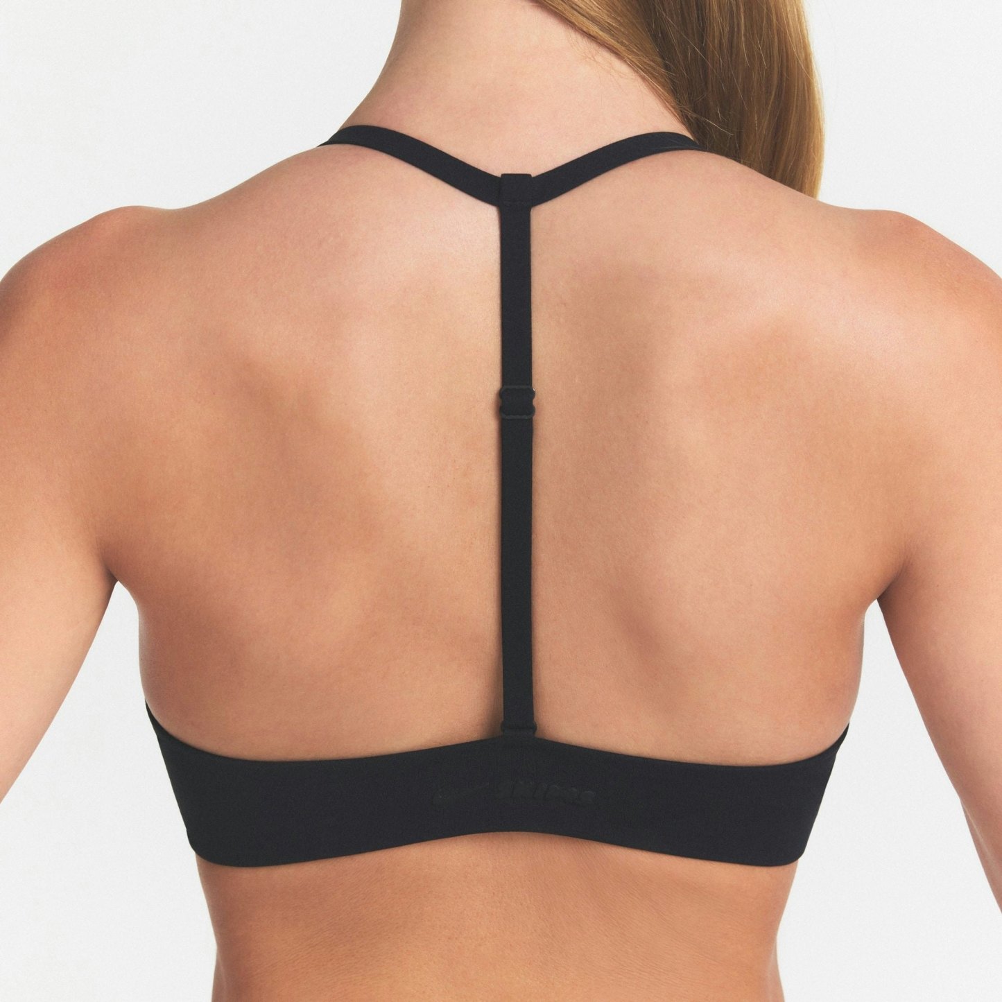 NikeSKIMS STUDIO STRETCH T-BACK TRIANGLE BRA - OBSIDIAN - image 3