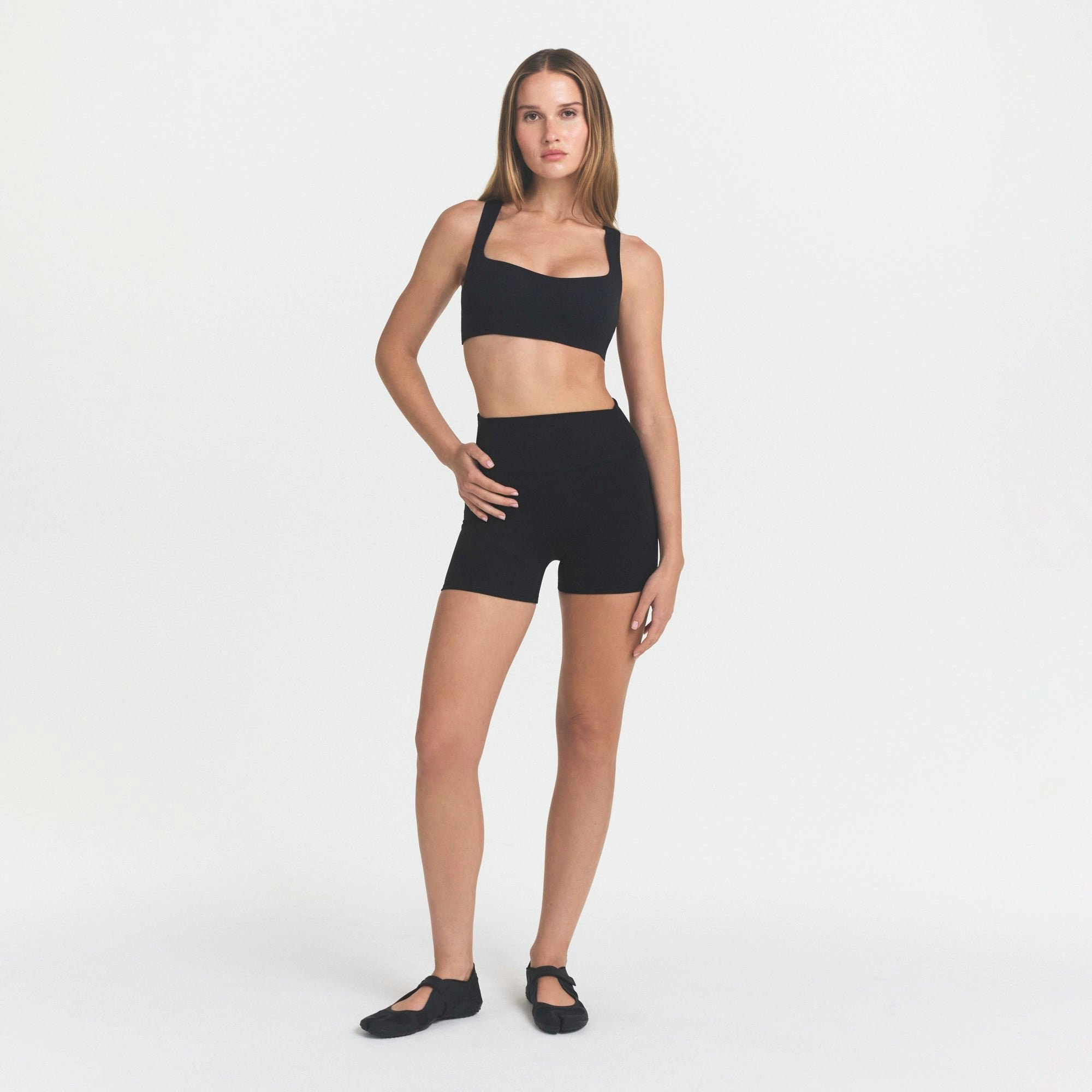 NikeSKIMS STUDIO STRETCH RACER BACK BRA - OBSIDIAN - image 12