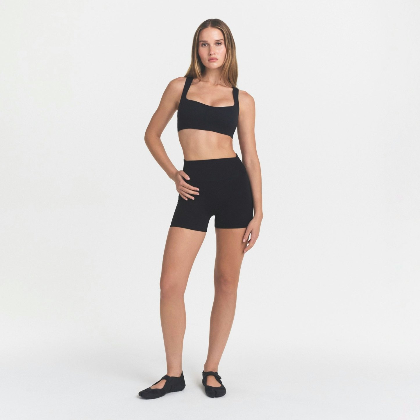 NikeSKIMS STUDIO STRETCH RACER BACK BRA - OBSIDIAN - image 12