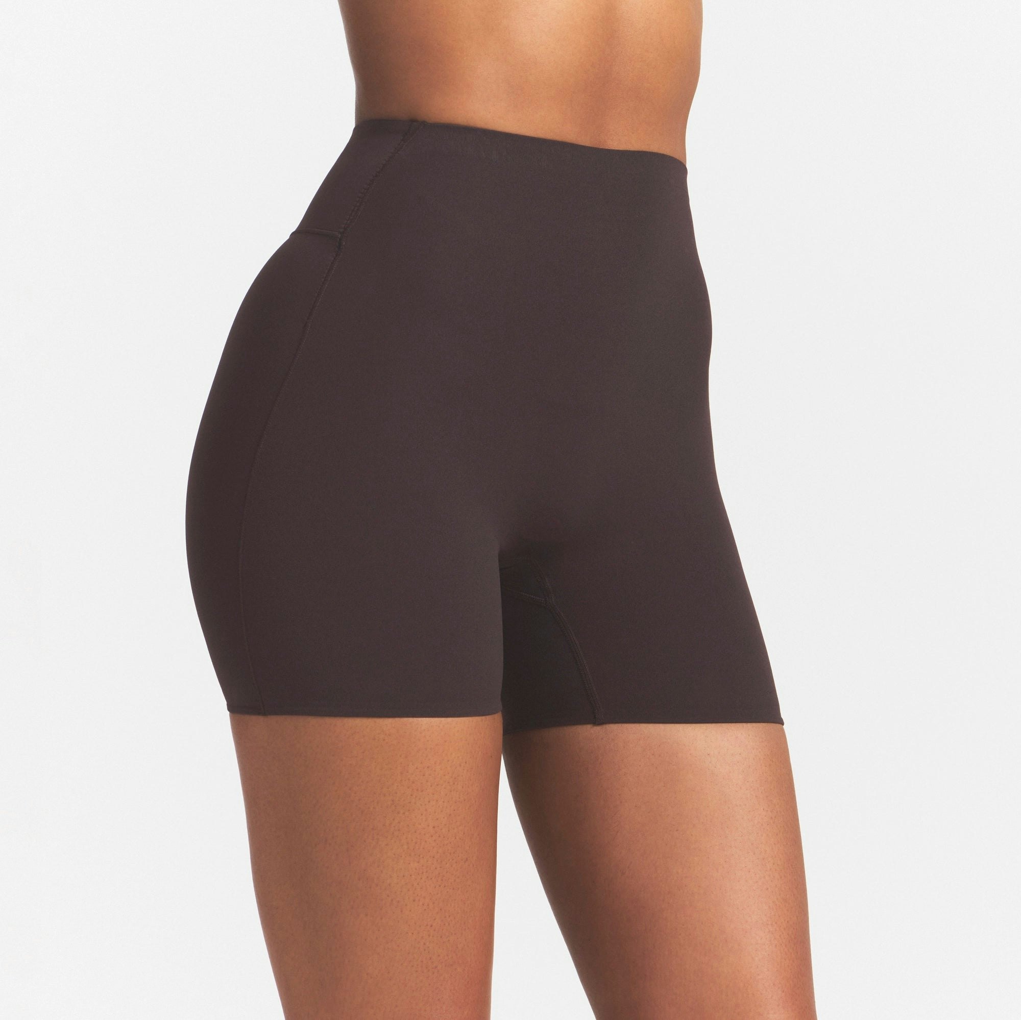 NikeSKIMS STUDIO STRETCH 5" BIKER SHORT - DARK ROAST - image 10