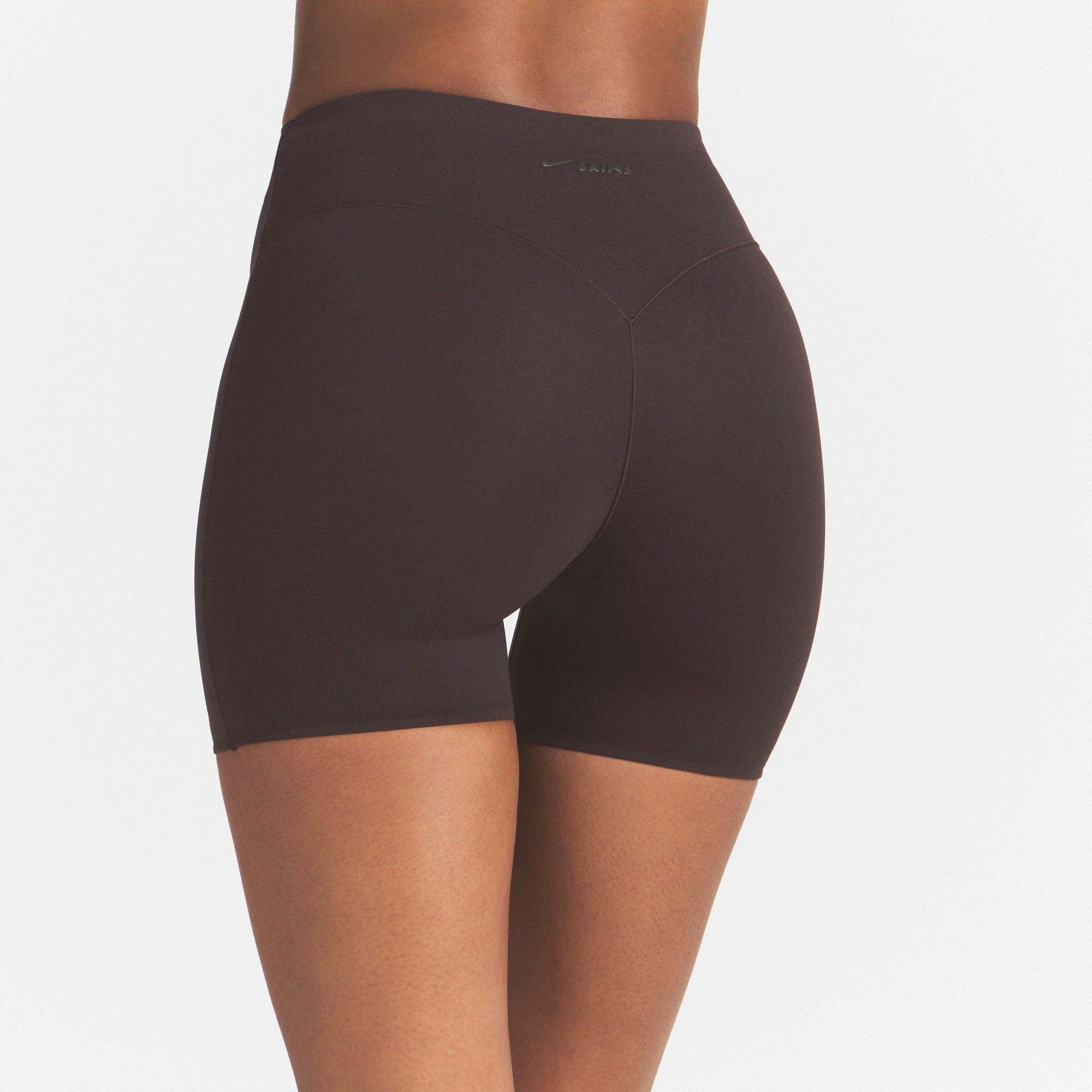 NikeSKIMS STUDIO STRETCH 5" BIKER SHORT - DARK ROAST - image 9