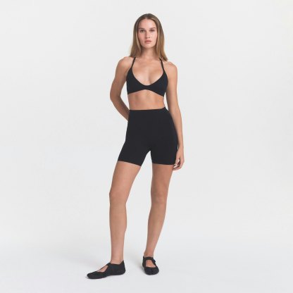NikeSKIMS STUDIO STRETCH 5" BIKER SHORT - OBSIDIAN - image 13