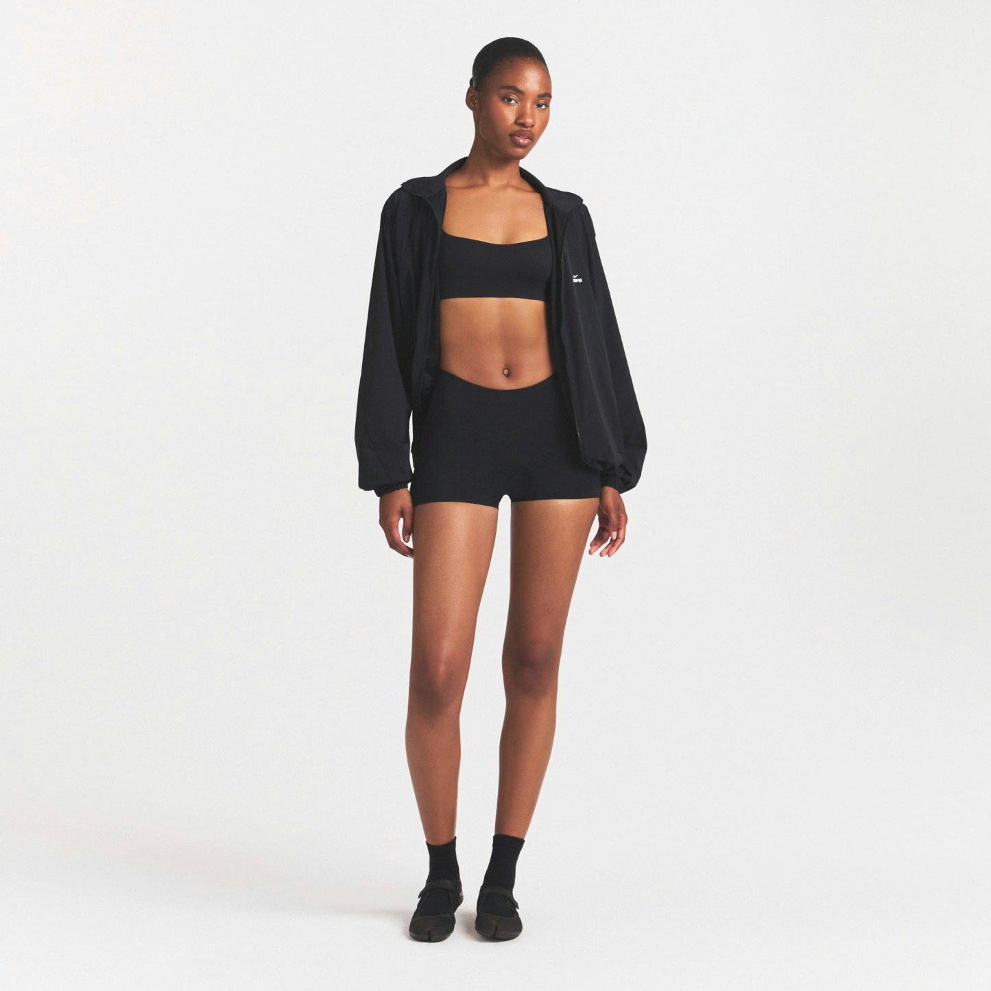 NikeSKIMS STUDIO STRETCH DIPPED 2" SHORT - OBSIDIAN - image 12