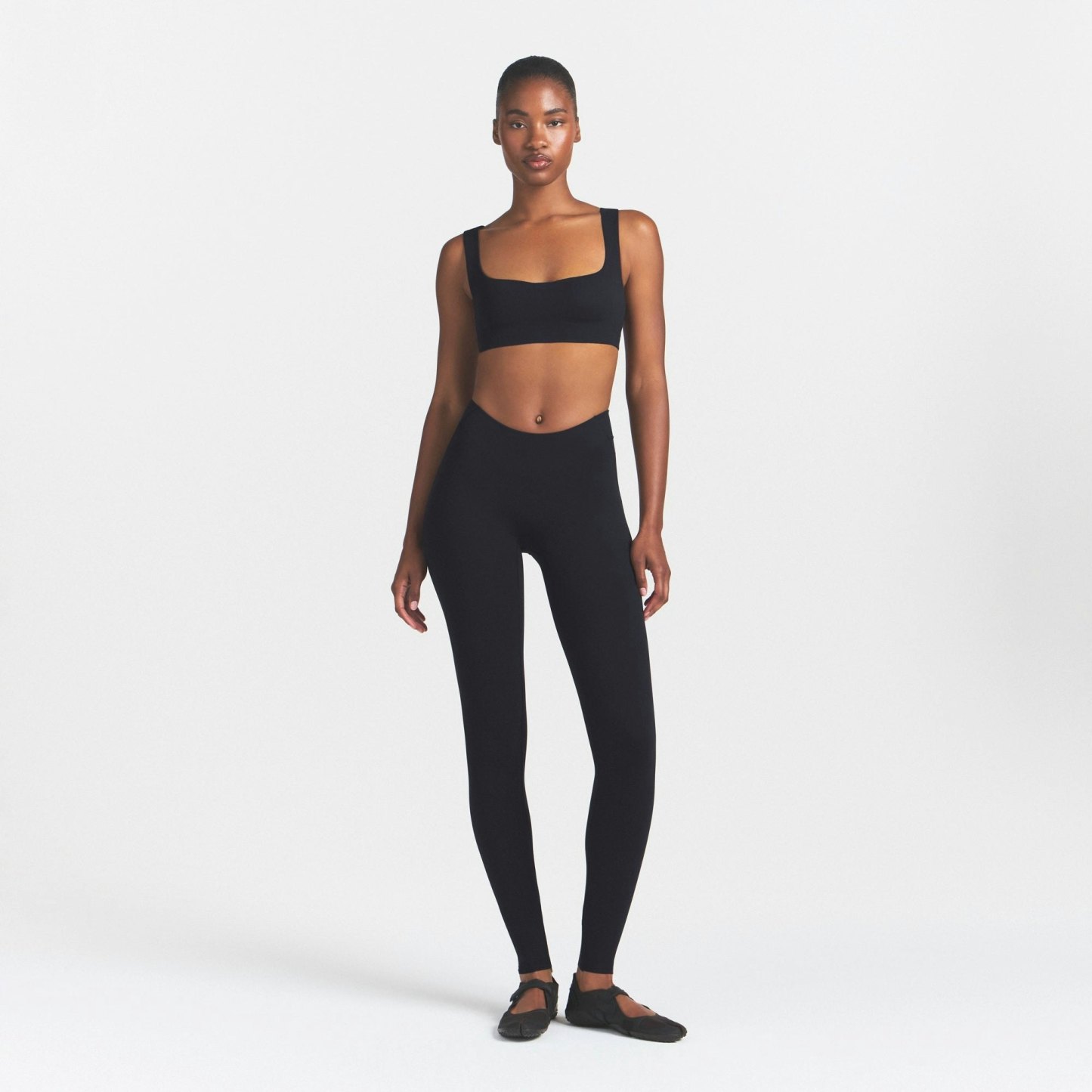 NikeSKIMS STUDIO STRETCH DIPPED 29" LEGGING - OBSIDIAN - image 15
