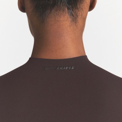 NikeSKIMS STUDIO STRETCH MOCK NECK BRA TOP - DARK ROAST - image 14