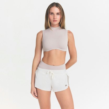 NikeSKIMS STUDIO STRETCH MOCK NECK BRA TOP - LINEN - image 2