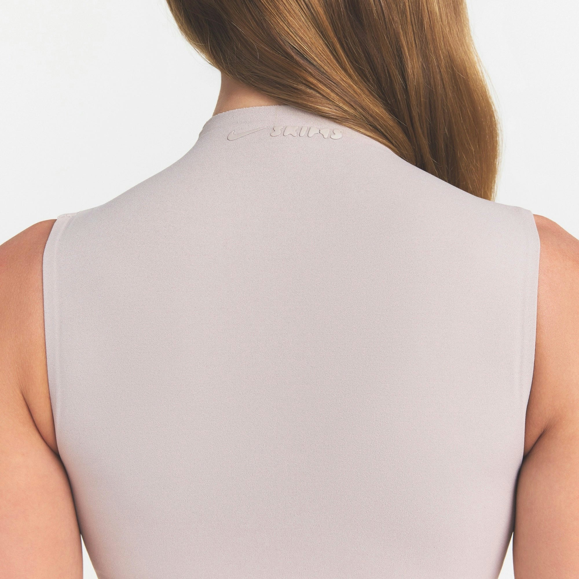 NikeSKIMS STUDIO STRETCH MOCK NECK BRA TOP - LINEN - image 3