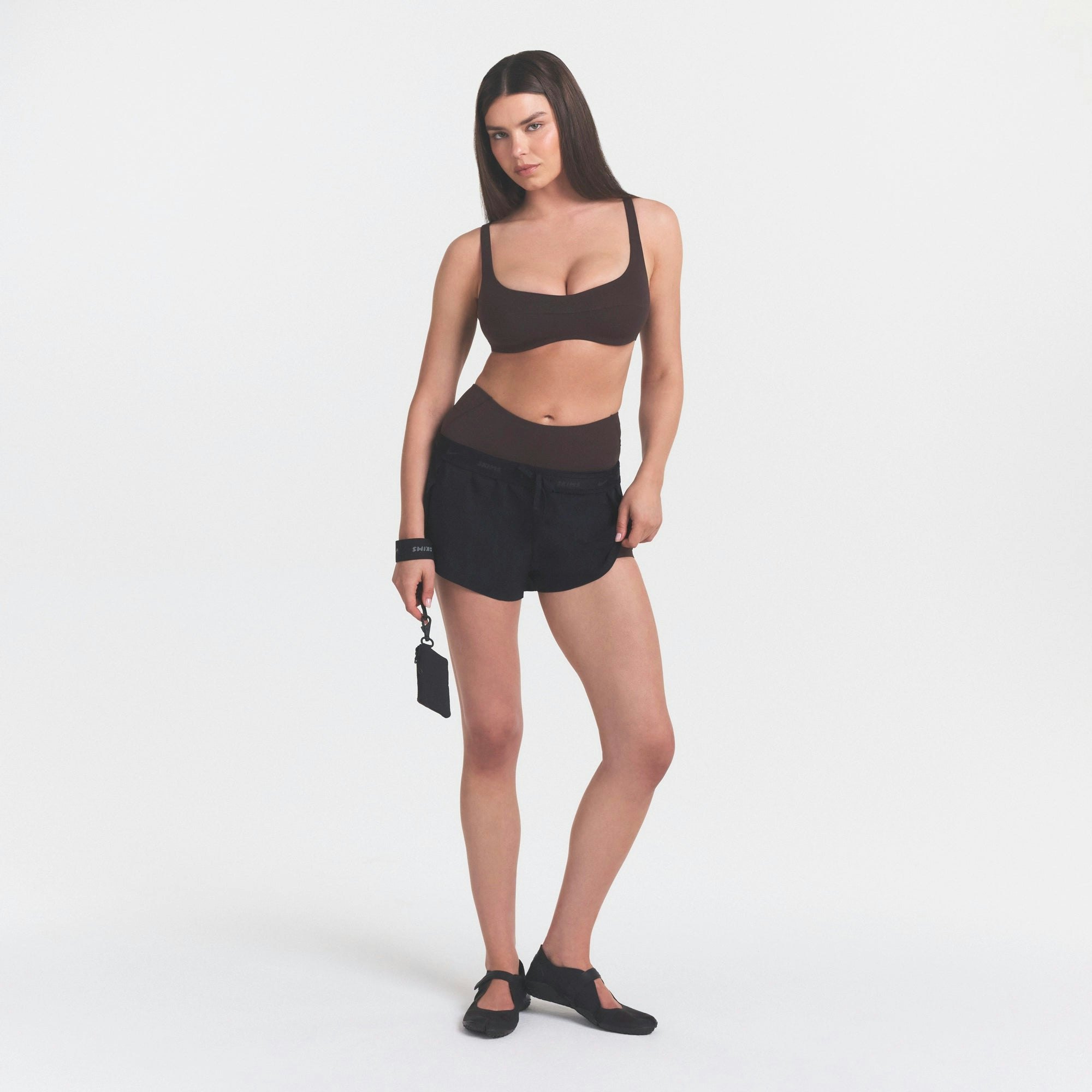 NikeSKIMS STUDIO STRETCH SEAM FRONT MICRO BRA - DARK ROAST - image 6