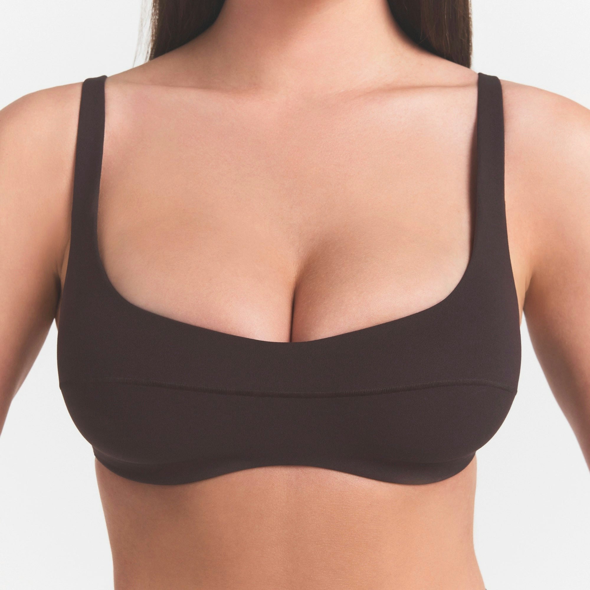 NikeSKIMS STUDIO STRETCH SEAM FRONT MICRO BRA - DARK ROAST - image 8